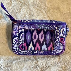Vera Bradley Lilac Tapestry Jen Zip ID Holder